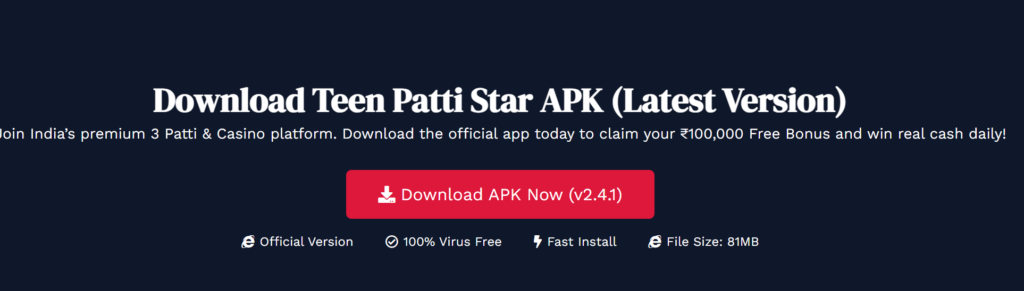 Teen Patti Star Download in Mobile Phone